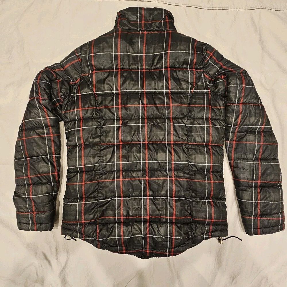 Lauren‎ Ralph Lauren Full Zip Puffer Jacket Plaid Black Womens Size M - Picture 8 of 16